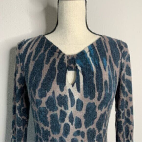 Cache Cheetah Print Fitted Midi Dress - Picture 11 of 15